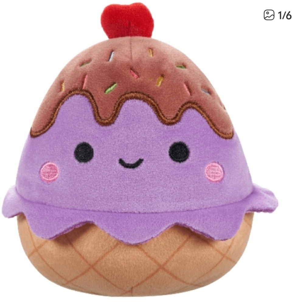 Dibbs The Ice Cream Cone 5" Mystery Dessert Squishmallow NEW WITH TAGS